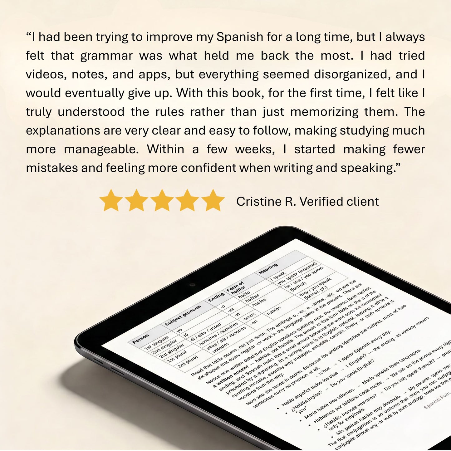 Spanish Grammar — Beginner (A1-A2)
