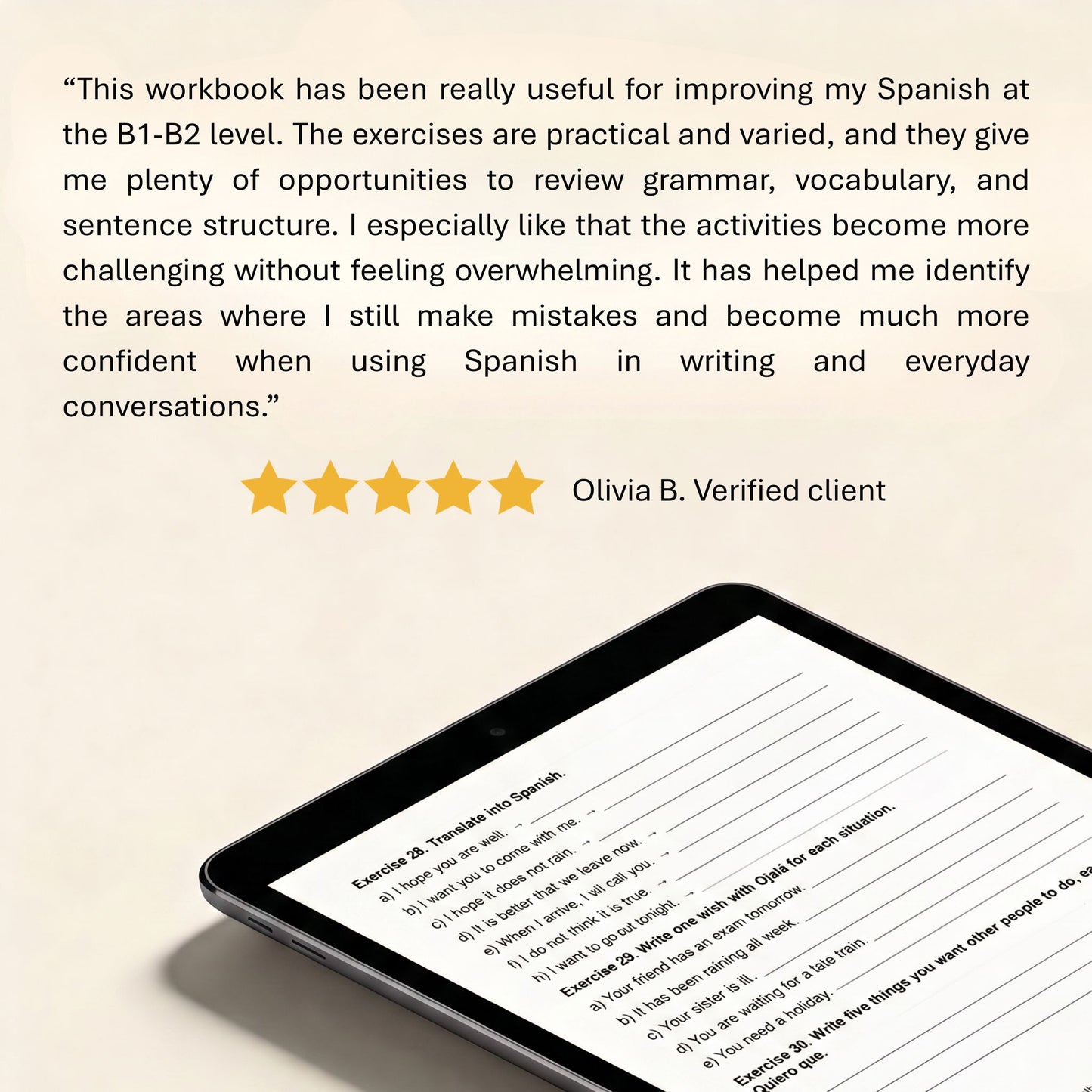 Spanish Workbook — Intermediate (B1-B2)