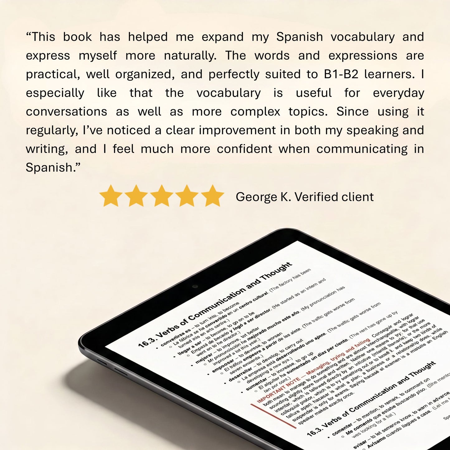 Spanish Vocabulary — Intermediate (B1-B2)